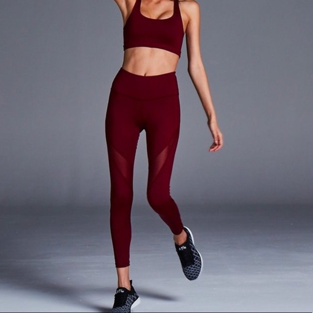 Varley burgundy leggings